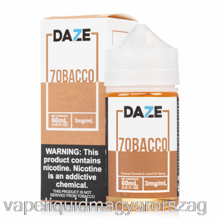 7obacco - 7 Daze E-liquid - 60ml 0mg Vape Folyadék